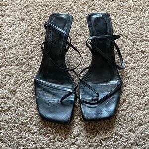 Strappy heel sandals
